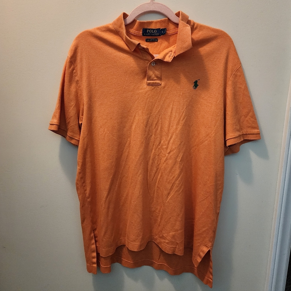 Polo by Ralph Lauren Men's Orange Pima Soft Touch
